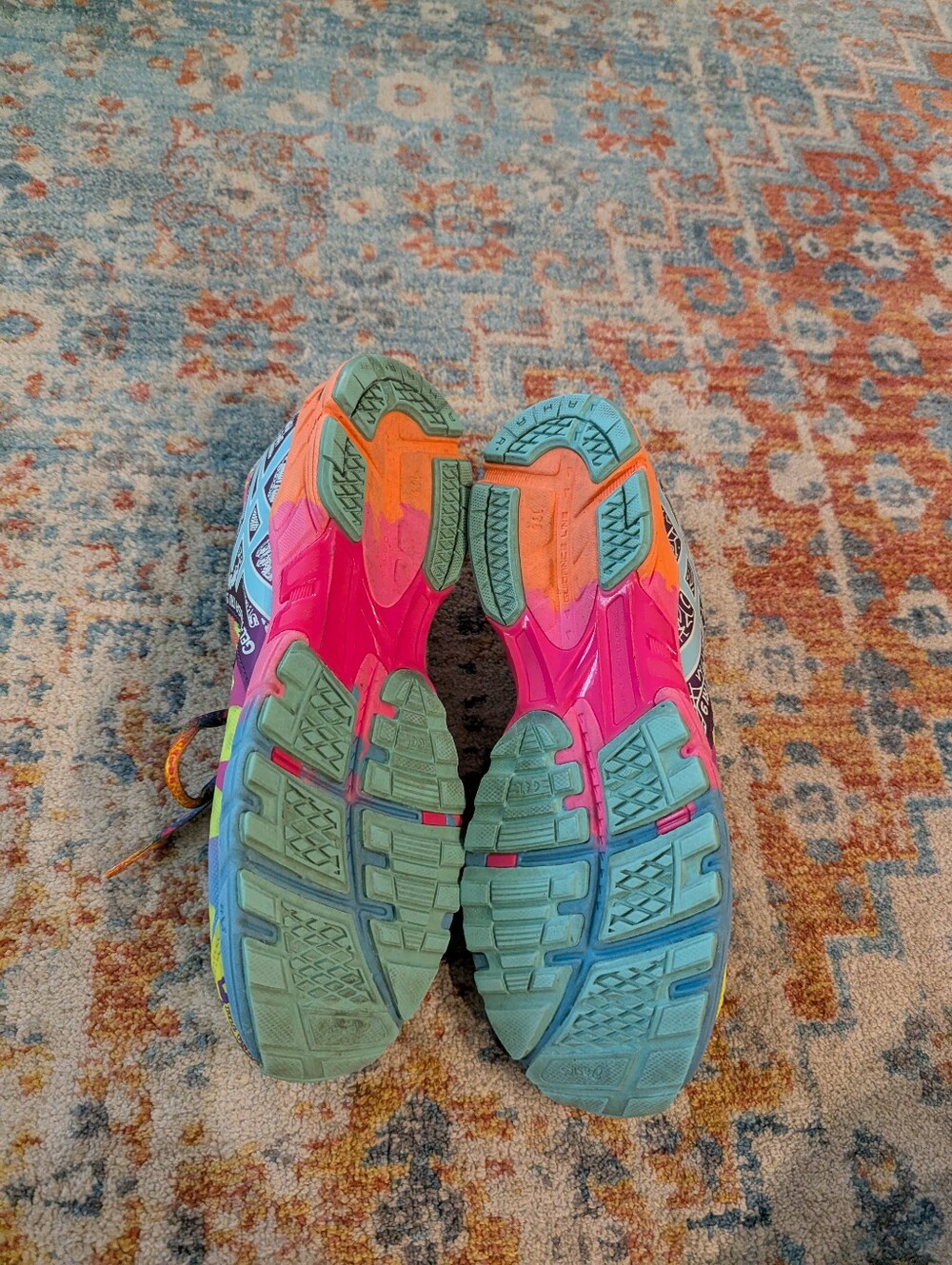 Asics Gel Noosa Tri 9 Women's 9.5 Bright Colorful Triathlon Running Shoe - Picture 12 of 14